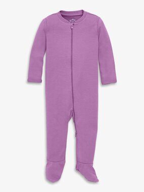 Primary Baby organic zip footie Size 6-9lavender / 6-9 / In stock